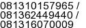 Mobile number of Mr. JONATHAN. at Jakarta