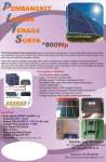 Pembangkit Listrik Tenaga Surya ( PLTS) Terpusat Paket 800 WP + Baterai Turbular 2V/ 200Ah