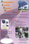 PLTS Terpusat Paket 1000 WP ( 1 KWP) + Baterai VRLA 12V/ 100Ah