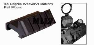 45 Degree-WB Offset Rail Mount [ Out of Stock]