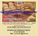 GOLD QUEEN MELISSA 31111 SOFA SET