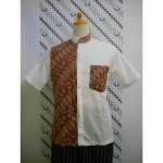 Koko Kombinasi Batik Pendek