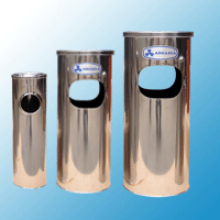 Dustbin Bulat Stainless ( tempat sampah)