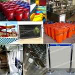 Tiang Antrian Stainless | Tempat Sampah Stainless | Tempat Sampah Fiber | Kitchen Equipment | Seluncur Waterboom