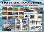 JASA BUAT PINTU,  PAGAR,  TANGGA,  TENDA