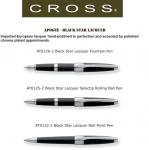 ( CROSS )  " Authorised Distributor Pen Cross Indonesia  " Cross APOGEE BLACK STAR METAL PEN SOUVENIR / GIFTS/ PROMOTION