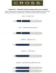 ( CROSS )  " Authorised Distributor Cross Indonesia  " Cross CENTURY II SILVER BLUE CROSS METAL PEN SOUVENIR / GIFTS/ PROMOTION