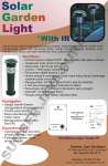Solar Garden Light ( Lampu Taman) LED with Infrared